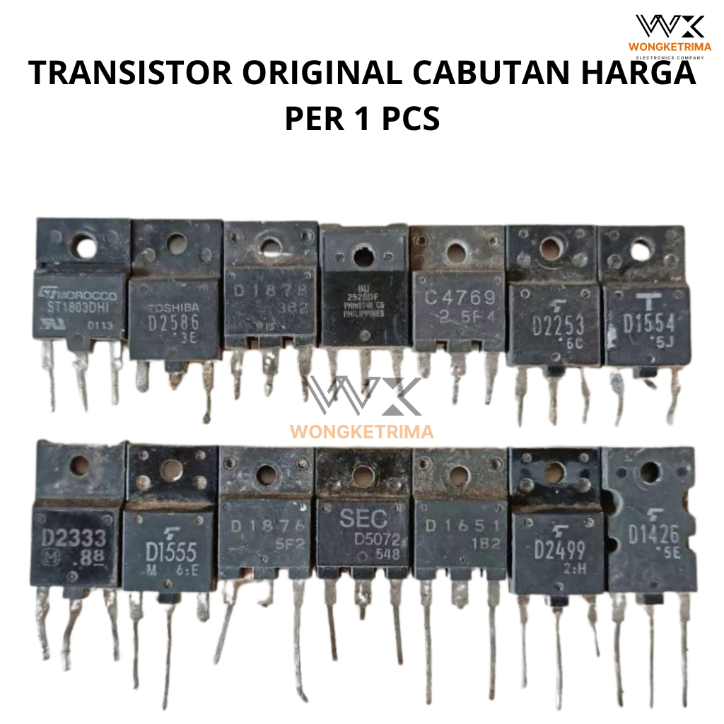 TRANSISTOR HORIZONTAL CABUTAN MESIN TV MONITOR CRT