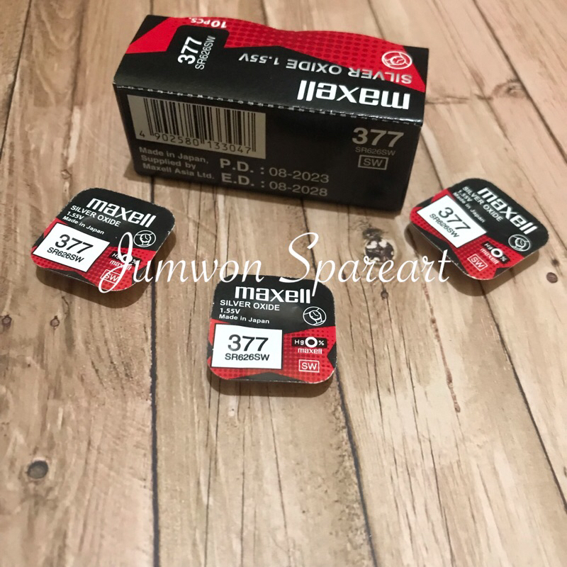 Baterai Maxell 377 SR626SW Original Baterai Maxell 626 Maxell 377