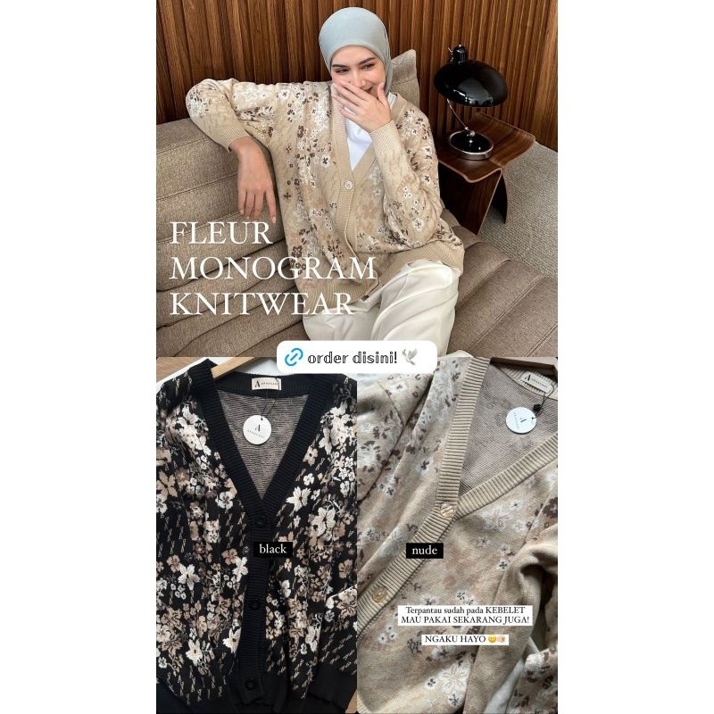 Fleur Knitwear Monogram by ARASCARF