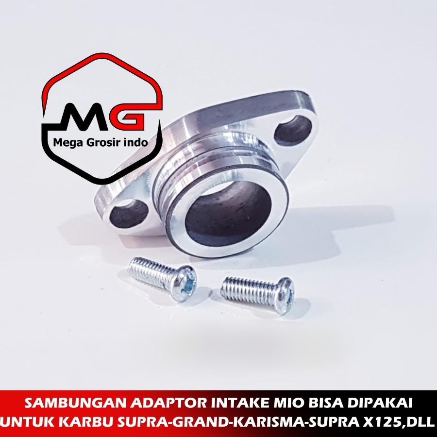 ADAPTOR SAMBUNGAN INTAKE MANIPUL UNTUK MOTOR MIO BISA PAKAI KARBURATOR SUPRA X 125 GRAND SUPRA FIT N