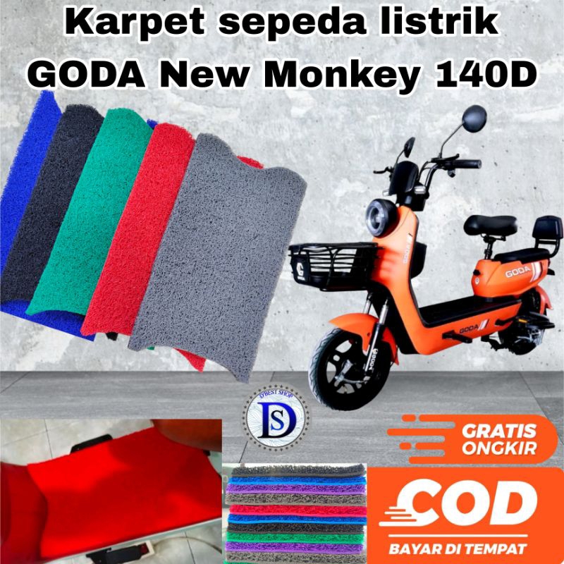 Karpet sepeda listrik Goda New monkey 140D