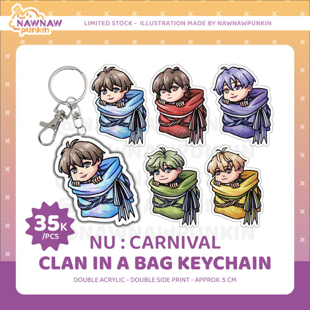 [NU: Carnival Fanmerch] "Clan in a Bag" Keychain