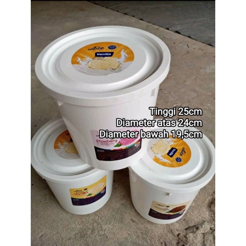 Box Ember Aice Bekas Es Krim 8 Liter Plus Tutup Murah