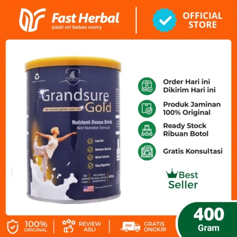 

Grandsure Gold Milk Nutrient Dense Low Fat Susu Colostrum Untuk Kesehatan Sendi & Lutut Original