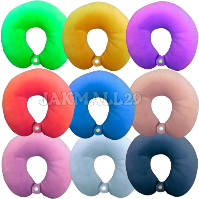 Bantal leher polos kancing kain velboa banyak pilihan warna abu,merah,ungu,coklat,ijo,biru,hitam