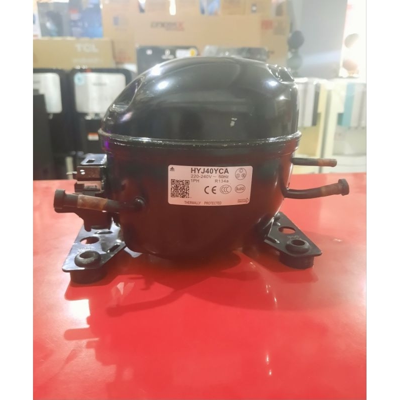 KOMPRESOR KULKAS 1/6 PK HYJ40YCA REFRIGERANT R134A CABUTAN