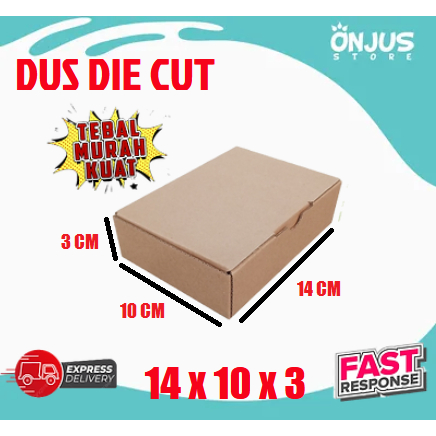 

KARDUS BOX KARTON PACKING DUS PIZZA DIE CUT AA4 POLOS 14 cm x 10 cm x 3 cm