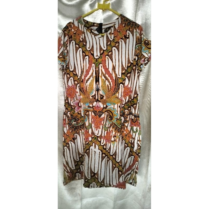 Mini dress batik Benang Raja Preloved