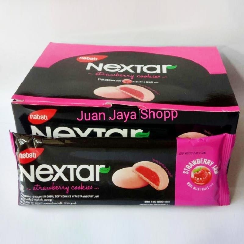 

NEXTAR STRAWBERRY JAM, NEXTAR KOREAN GOGUMA COOKIES 1 PAK ISI 10 BKS,