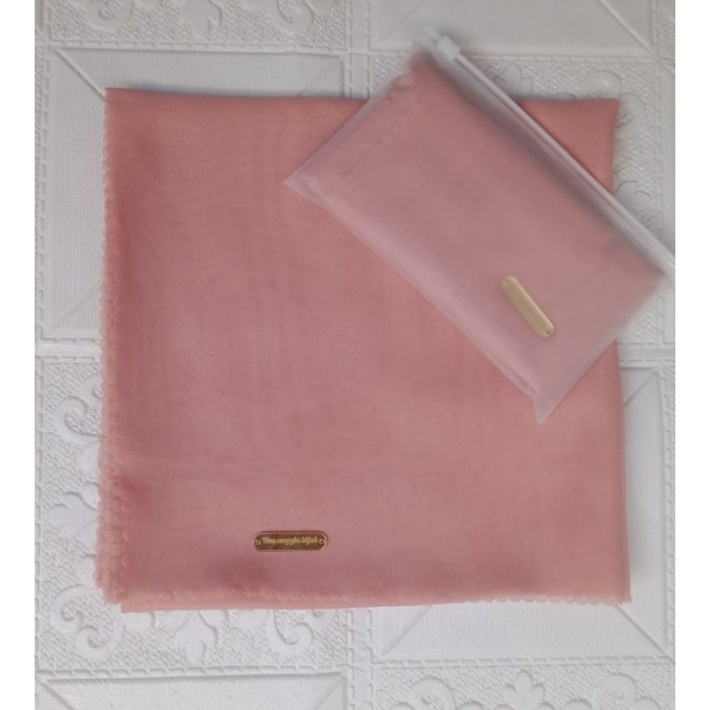 hijab kerudung segiempat polos bellasquare premium warna salem
