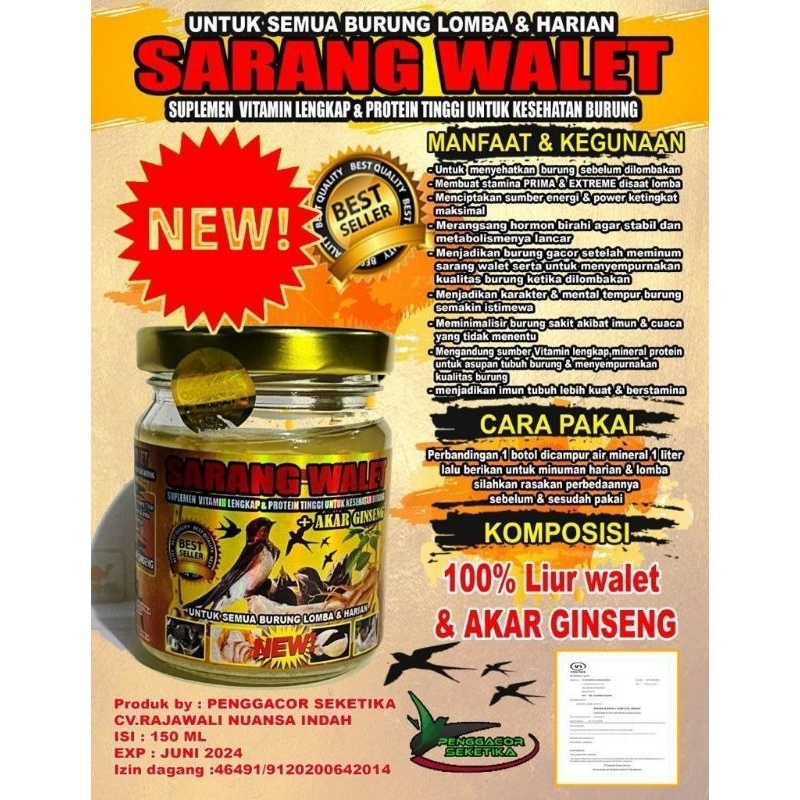 

SARANG AIR LIUR WALET 150 ML 100% ORI