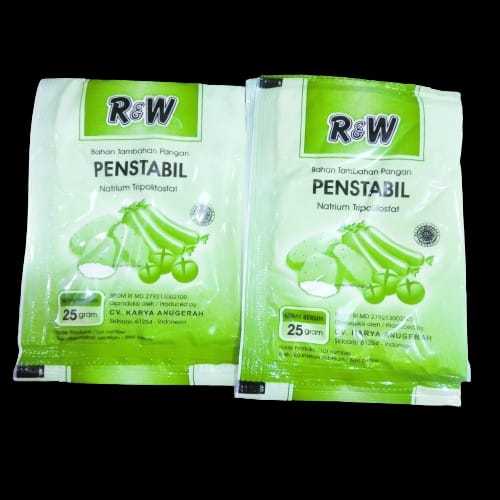 

Penstabil Bubuk Sachet RW / Penstabil Powder Halal Rajawali R&W 25 gr / Natrium Tripolifosfat