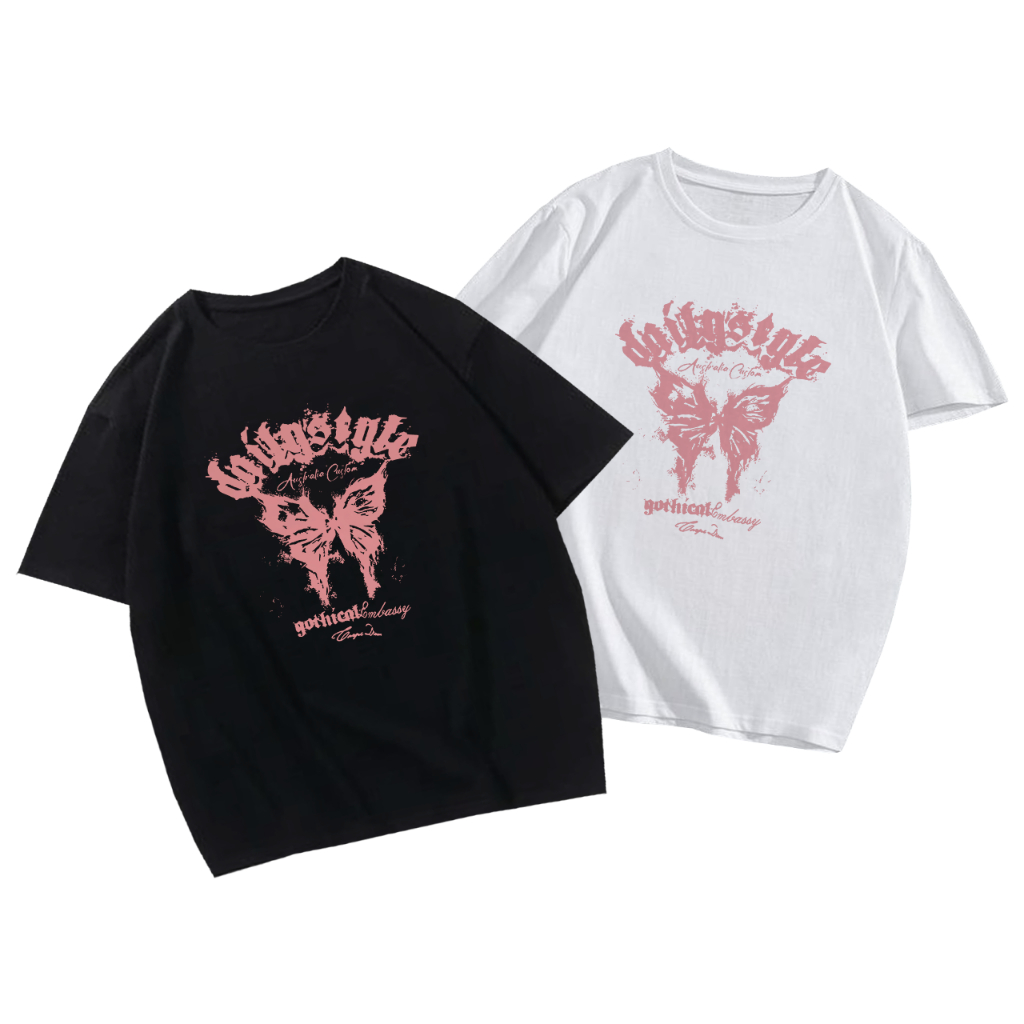 INFILESS T-shirt Butterfly Pink - Kaos Unisex