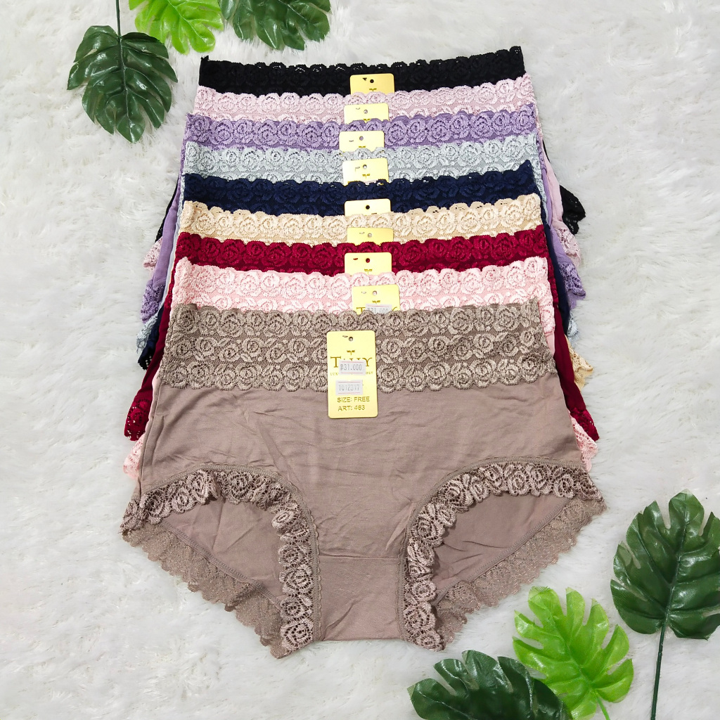 Lingerie_extrajumbo - Celana dalam Wanita Tally Renda 463 bahan bambu
