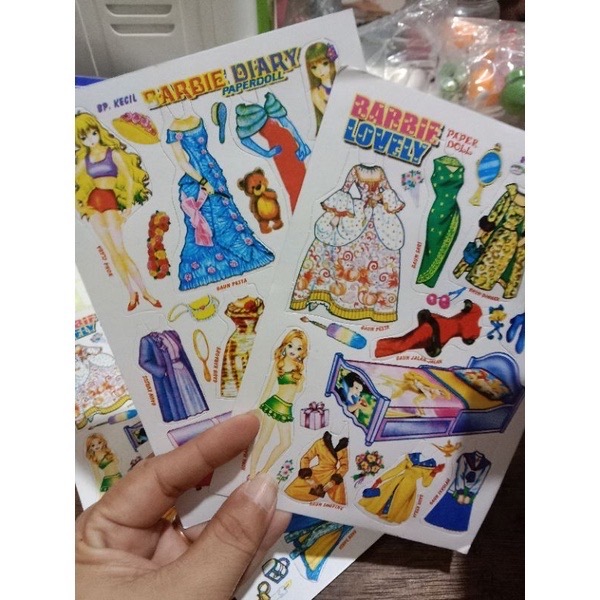 Boneka Pasang/ Mainan kertas/ Orang-Orang Kertas/ Paper Doll