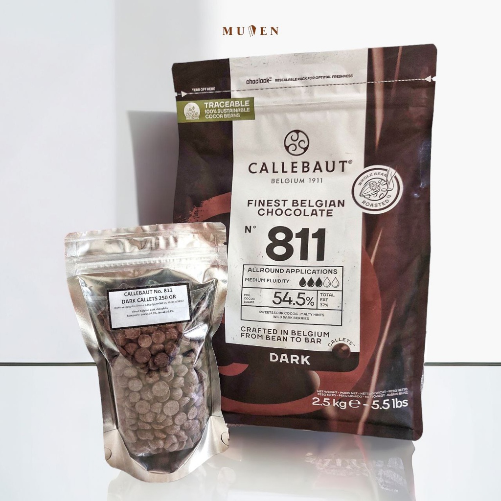 

CALLEBAUT 811 DARK CALLETS 250 GR