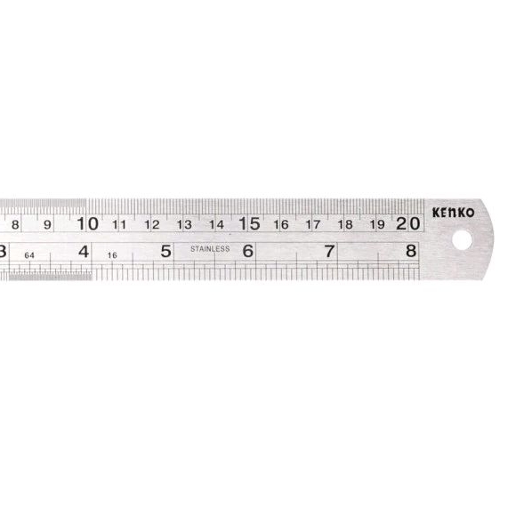 

PENGGARIS KENKO STAINLESS STEEL RULER 20CM MISTAR BESI KENKO 20CM