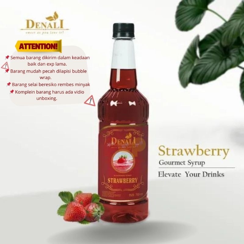 

Denali Syrup Strawberry 750ml [sirup perisa kopi]