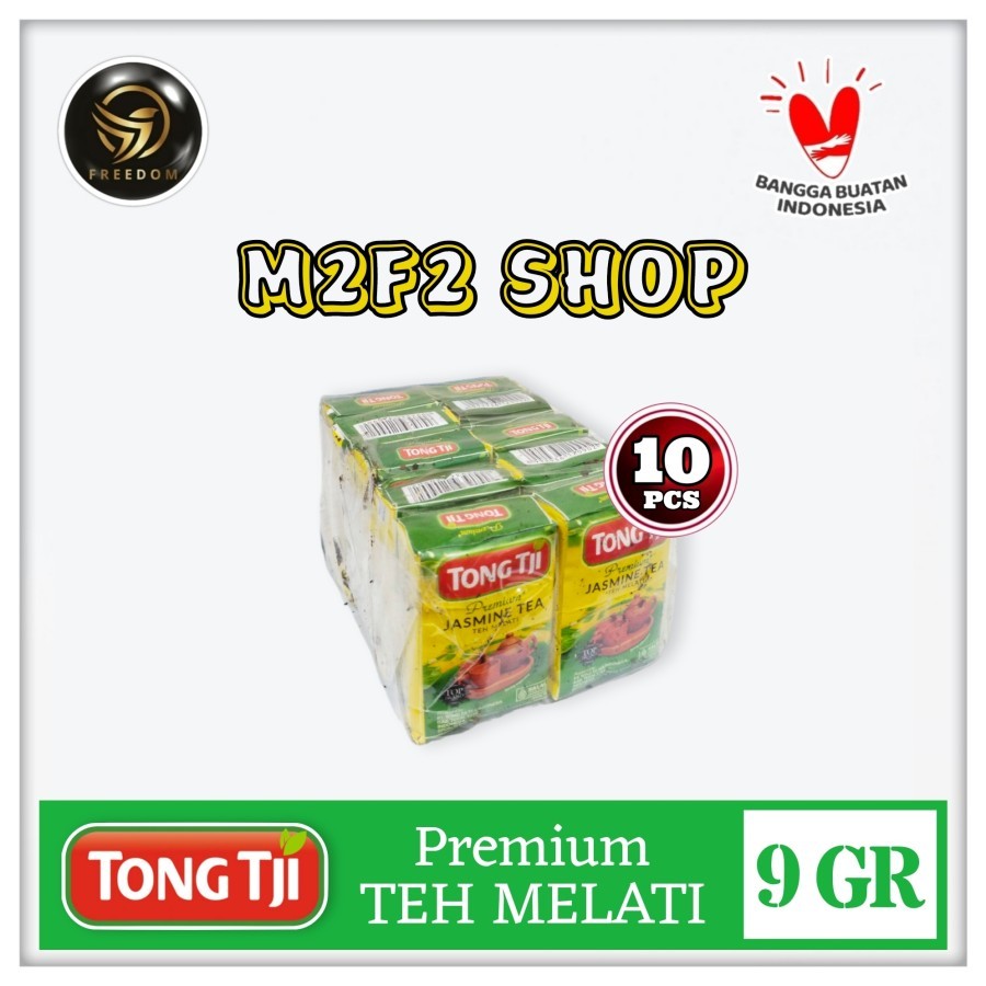 

Tong Tji PREMIUM Jasmine Tea | Teh Bubuk Melati - 9 gr (Kemasan 10 Pcs)