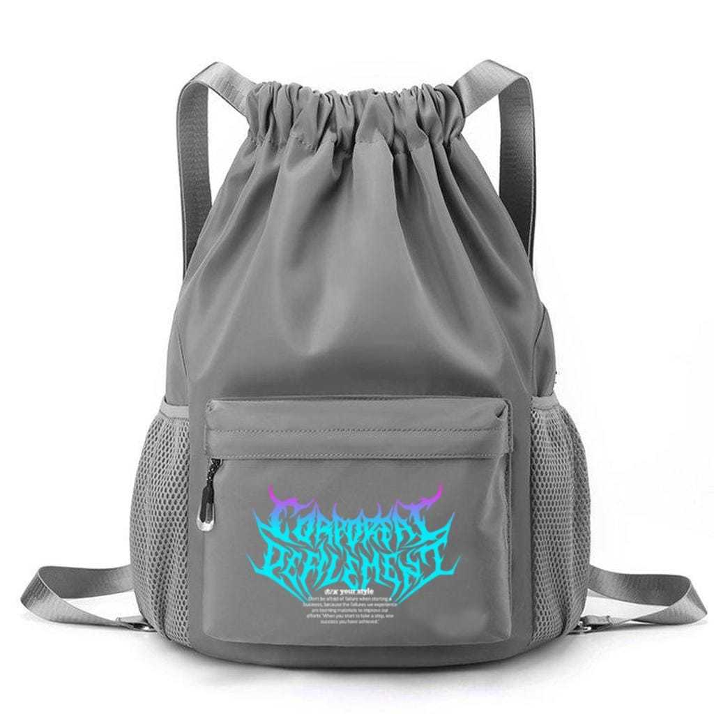 Tas Ransel Serut Aesthetic Tosca Gradiant String Bag Olahraga Pria Wanita Cordura Hitam Premium