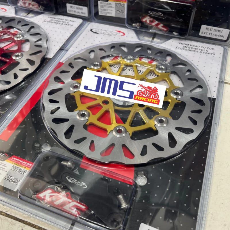 piringan cakram disc brake ktc racing cnc gerigi ukuran 260 beat vario110 LED vario125/150 scoopy ge