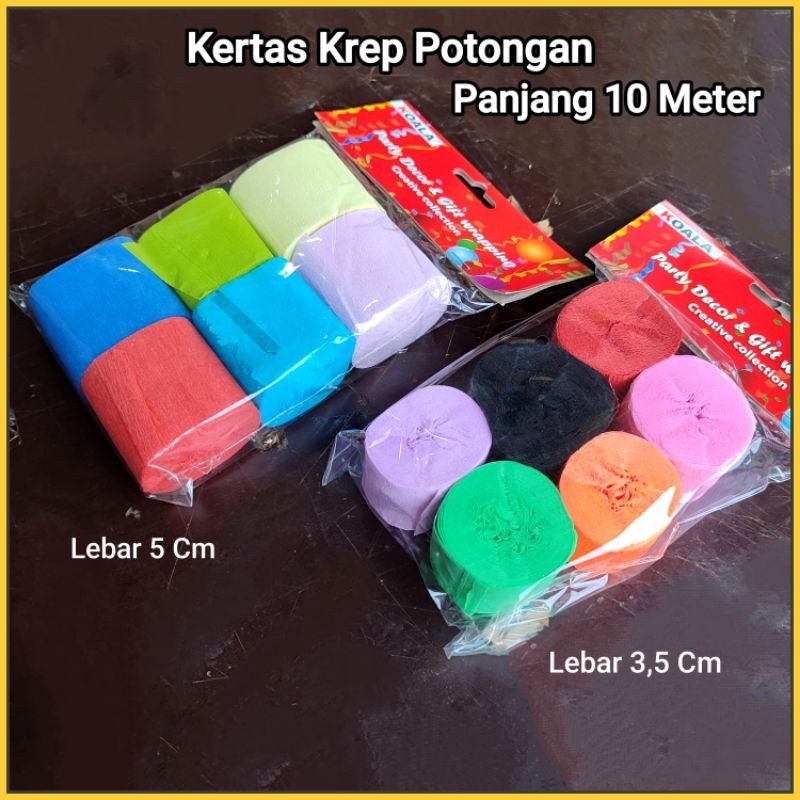 

1 Bungkus Kertas Krep Potongan Isi 6 Warna