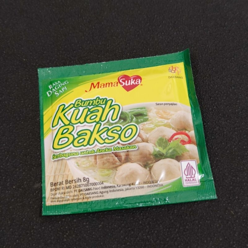 

BUMBU KUAH BAKSO MAMA SUKA sachet 8gram bubuk instant mamasuka