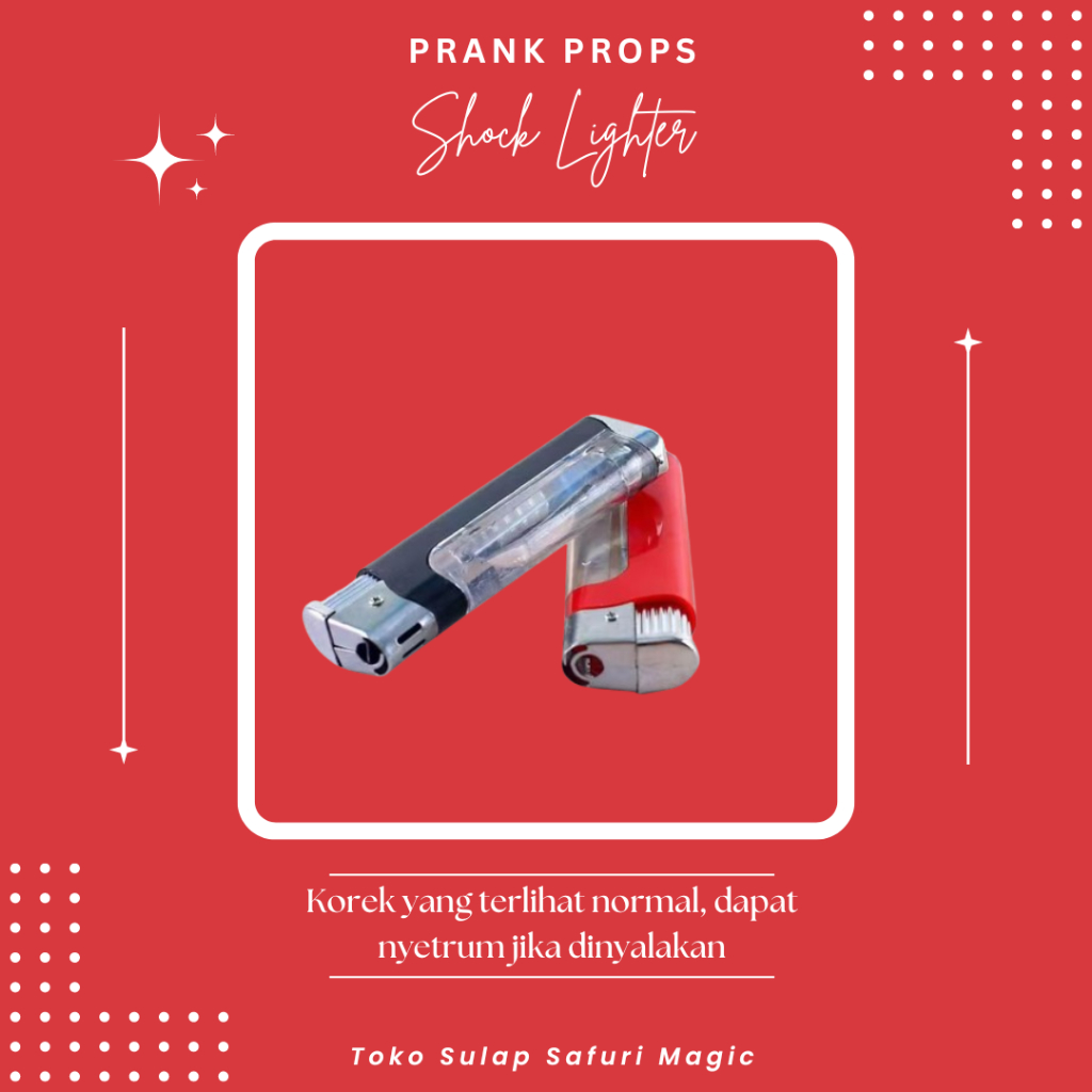 Alat Prank Lighter Shock - Alat Prank - Korek Strum - Korek Setrum - Korek Prank - Toko Sulap