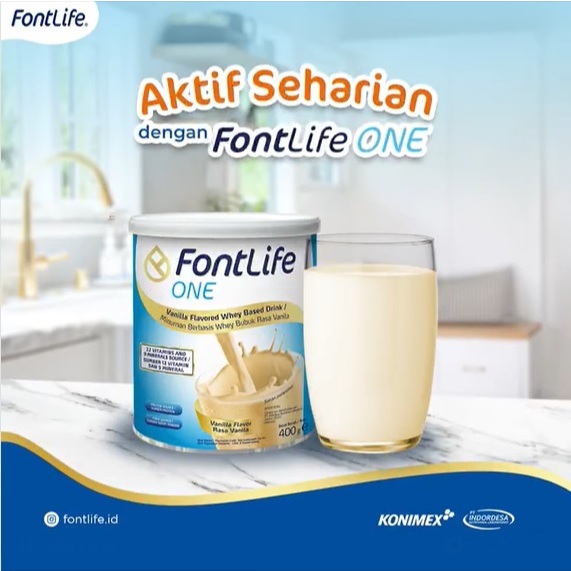 

Fontlife One Susu Nutrisi VANILA 400 GR