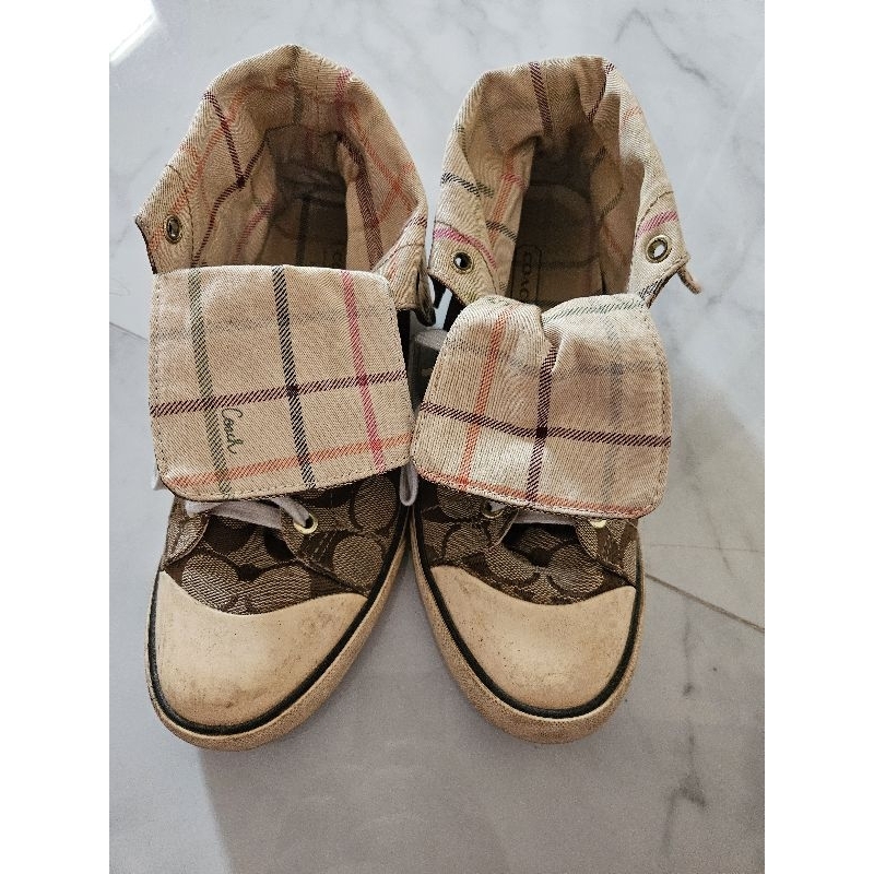 coach sneakers authentic sepatu ori ya size 38-39