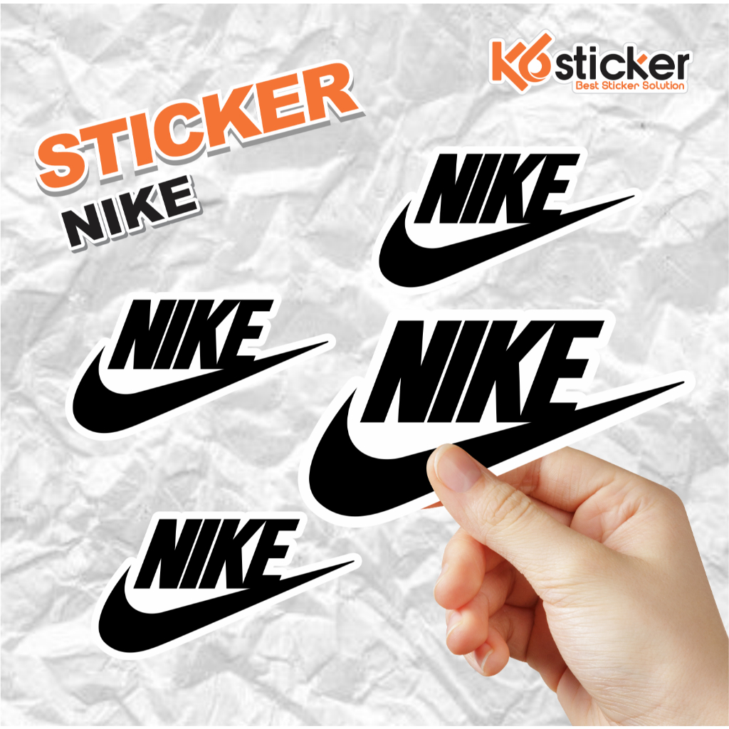 

Stiker Brand Logo Laminasy Glossy Sticker Nike Waterproof Helm Laptop