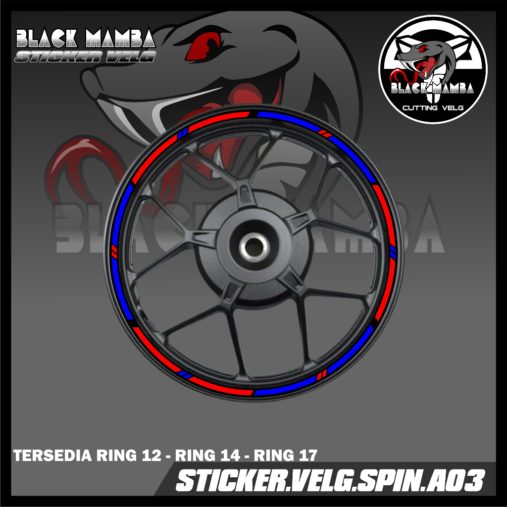 (COD) STICKER VELG SPIN - STIKER VELG LIS LIST VARIASI BAN/VELG SUZUKI SPIN  A03
