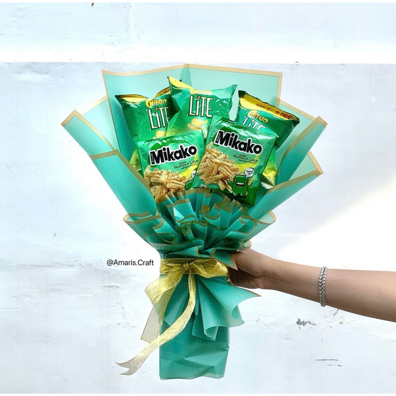 

Bouquet bunga boneka snack / bucket snack cocok untuk hadiah wisuda / graduation / ulang tahun / anniversary / birthday kualitas premium, estetik