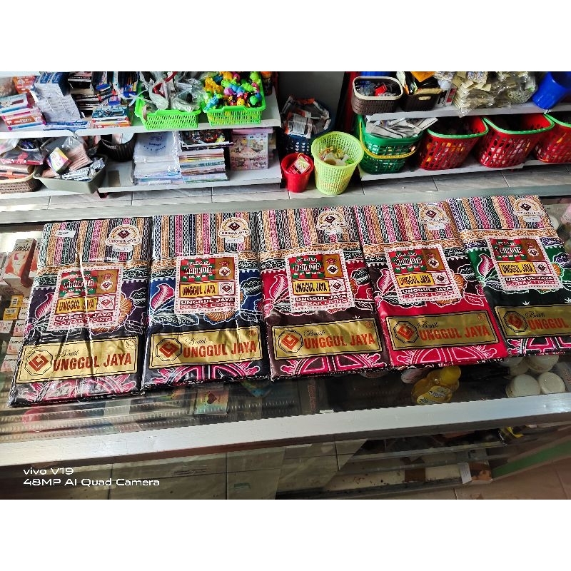 Selendang jarik merk unggul jaya batik panjang