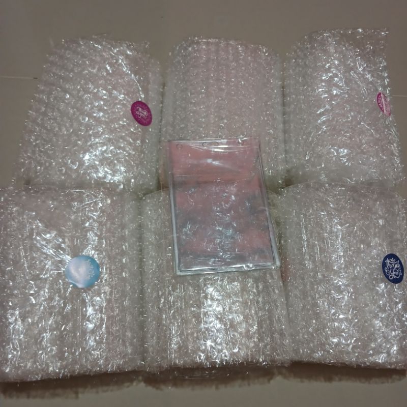 

[READY] Bubble Wrap Ecer 30x100cm set toploader packing photocard