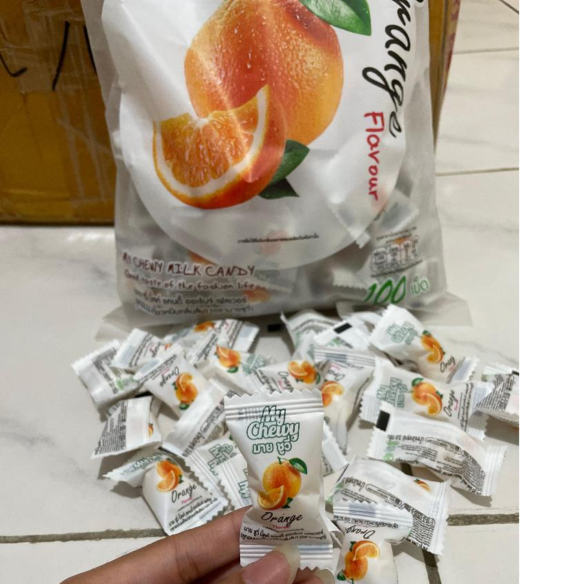 

My Chewy ORANGE Candy Permen READY STOCK / pcs My Chewy ori bkk 1-PCS KECIL