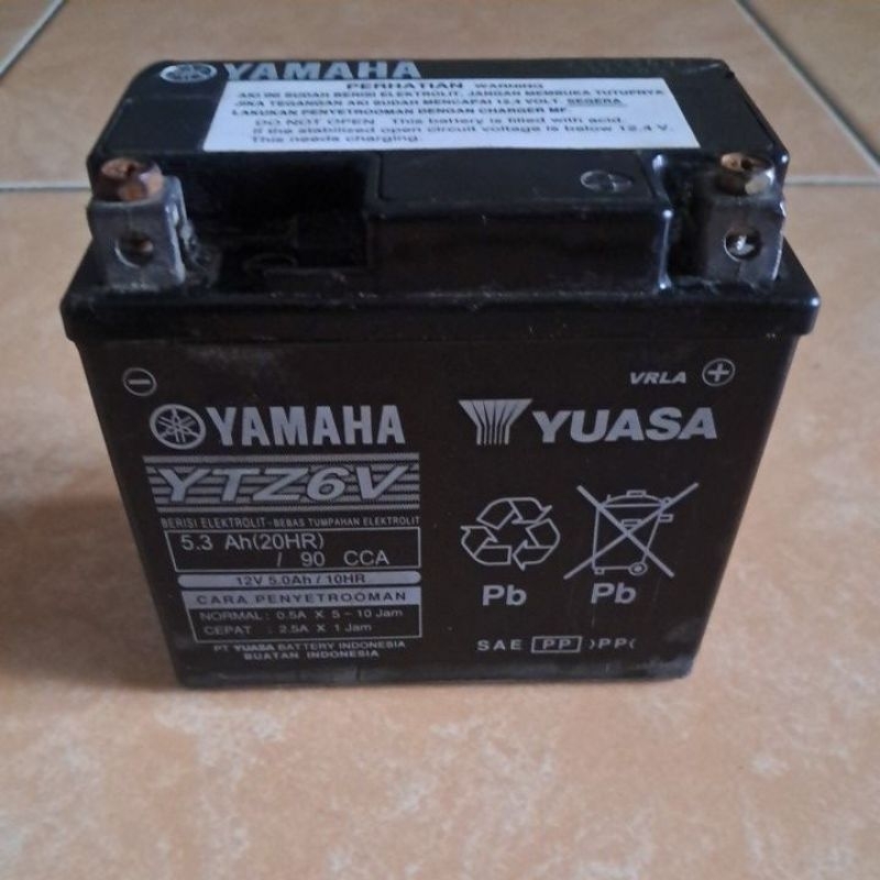 Aki original yamaha ytz6v