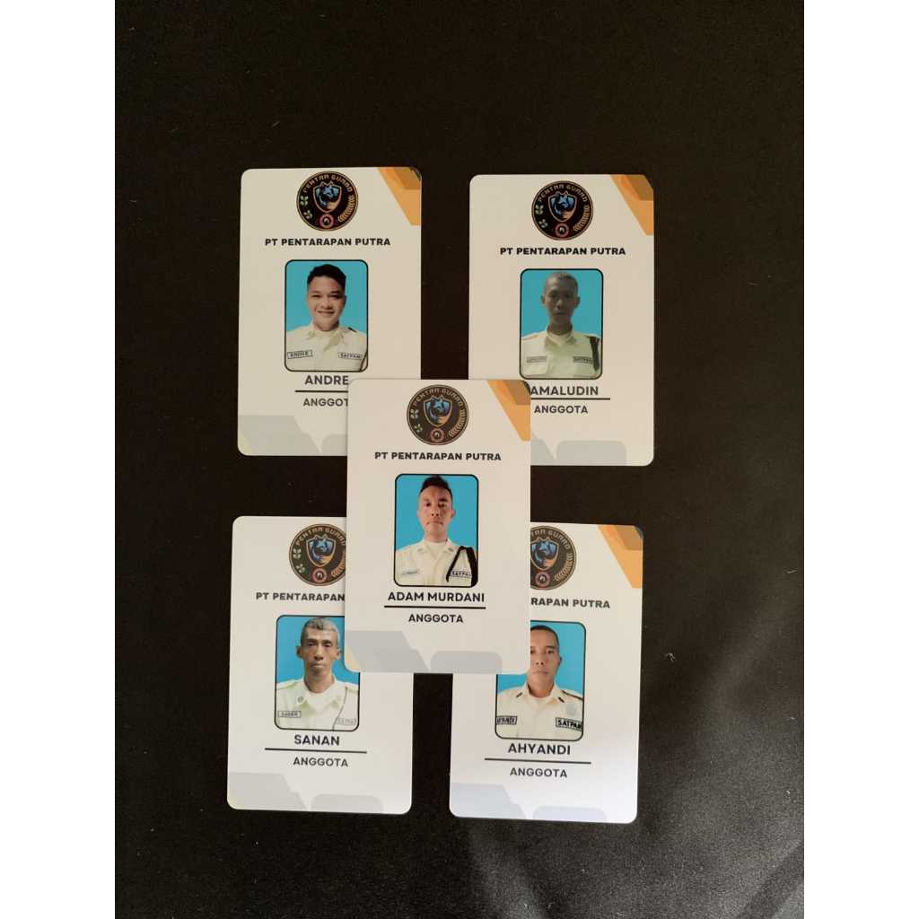 

Proses 1 Hari Jadi - Cetak kartu anggota Id card PVC Bisa Custom Bebas Satuan 2 Sisi