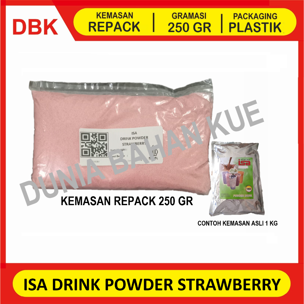 

ISA BUBUK MINUMAN REPACK 250 GR / BUBUK MINUMAN KEKINIAN / DRINK POWDER INSTANT