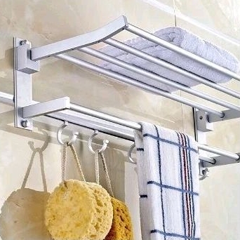 Rak handuk kamar mandi / gantungan handuk kamar mandi / gantungan almenium