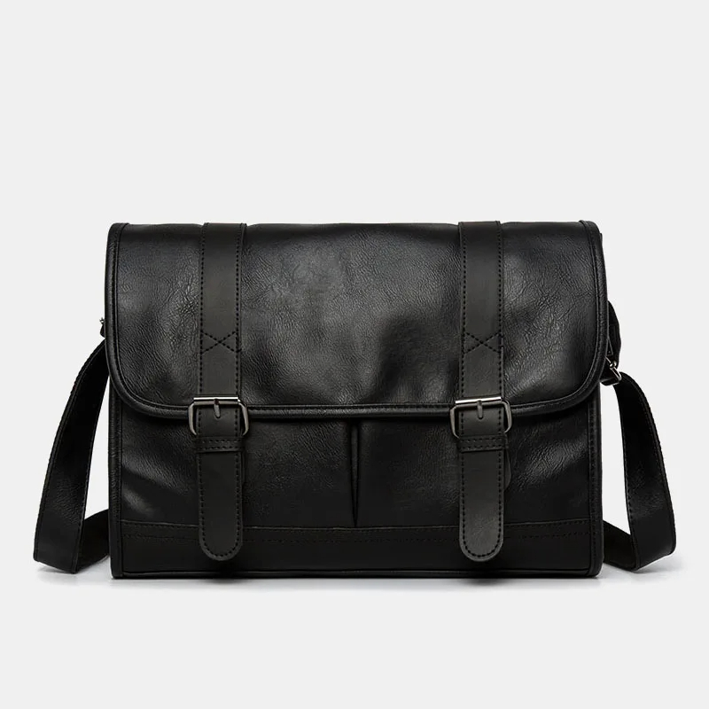 Tas Laptop Briefcase Pria Kulit Asli Original - Tas Messenger Selempang Kulit Asli - Tas Kerja Pria 