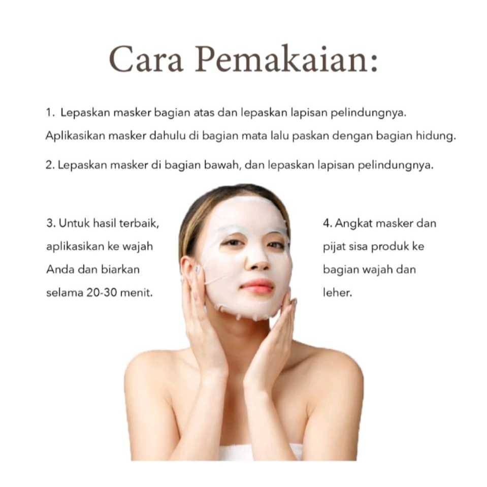Masker Wajah Aura Bright Agelez Bihaku / Sudoku Firming Glowing