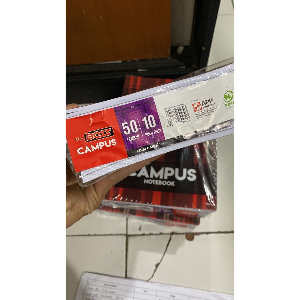 

BUKU TULIS BIG BOSS CAMPUS 50 LEMBAR 10 BUKU