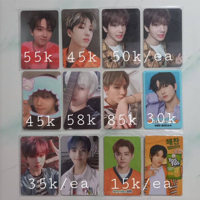 PC/PHOTOCARD OFFICIAL NCT JISUNG JENO MARK JAEMIN HAECHAN [pb universe rollin tc tds 2 sanrio gitar 