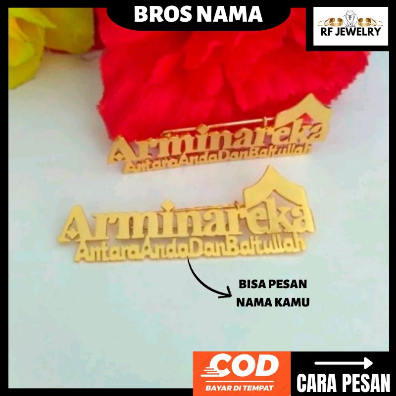 RF Jewelry - Bros Arminareka Custom nama lapis emas