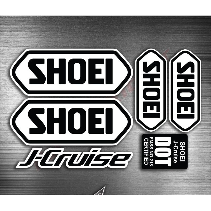 stiker helm Shoei j cruise model print cut