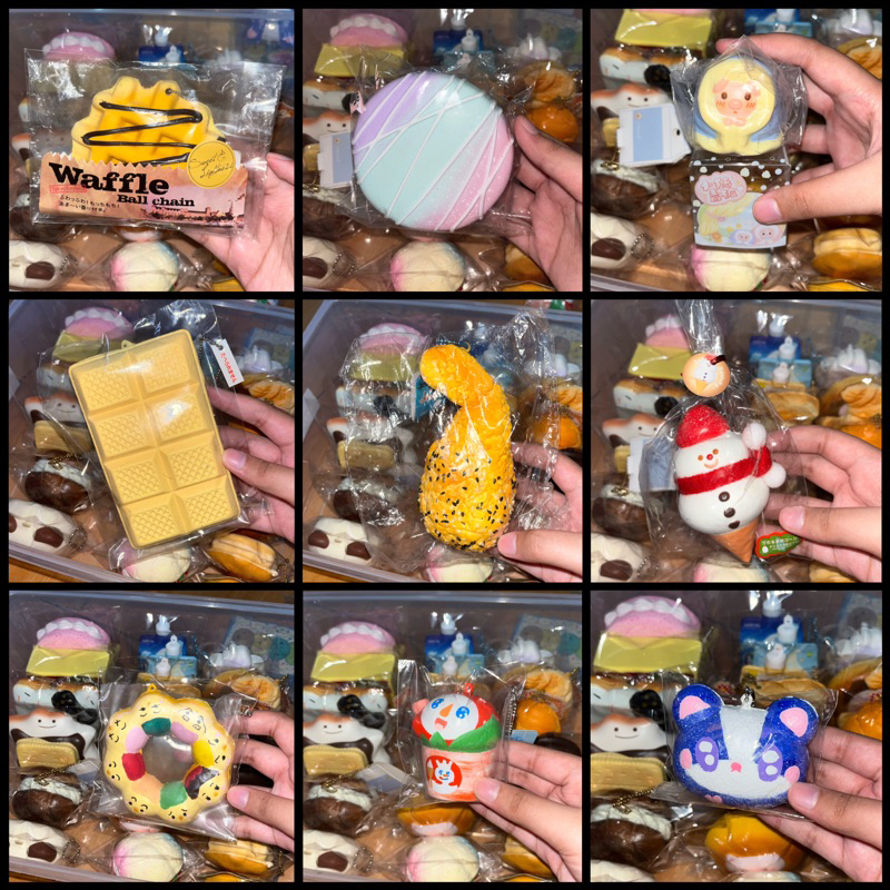 Flash sale squishy murah(Ibloom waffle,sacher torte,3an piggy,lotte waffle,sunny kitchen,squishy sno