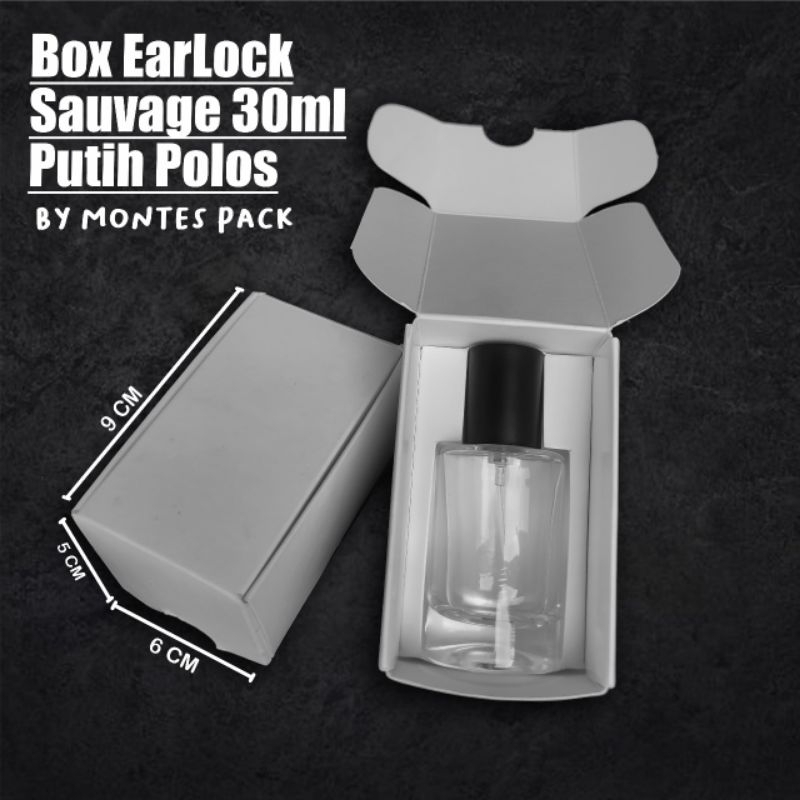 

BOX EARLOCK | untuk botol sauvage 30ml | box parfum earlock Putih hitam