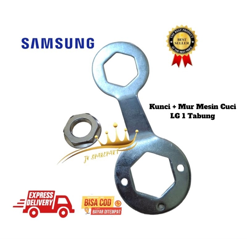 Set Kunci + Mur Gearbox Mesin Cuci SAMSUNG 1 Tabung.