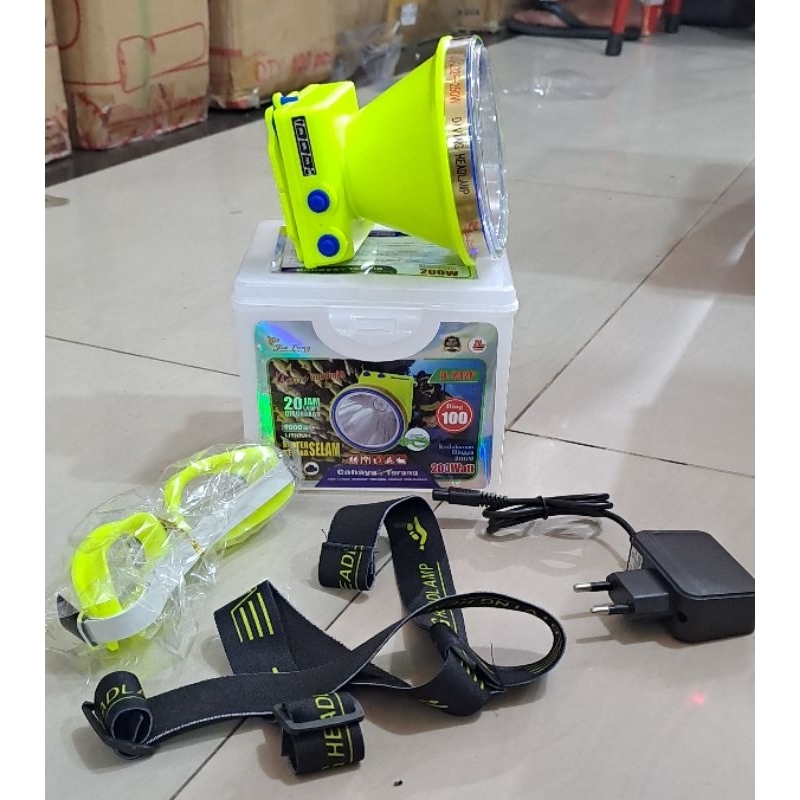 senter kepala selam jl 232 Putih 200W / senter kepala selam 200W putih / senter kepala selam cahaya 